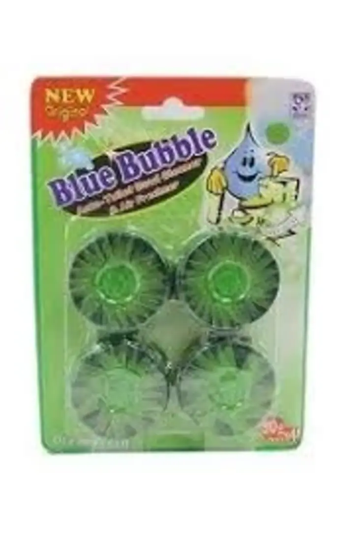 Blue Bubble Toilet Block Original 50g 4 Pieces